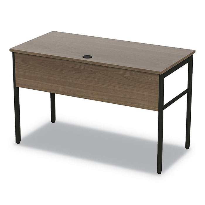 Urban Desk Workstation, 47.25w x 23.75d x 29.5h, Natural Walnut