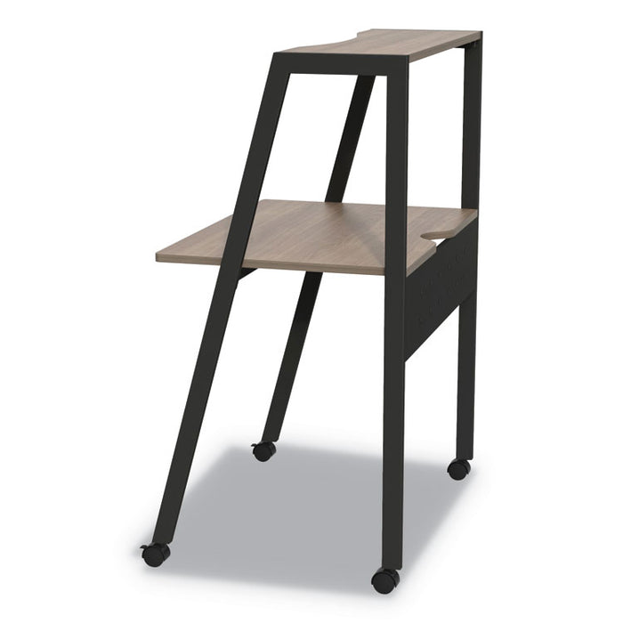 Kompass Flexible Home/Office Desk, 33" x 23.4" x 48", Mocha