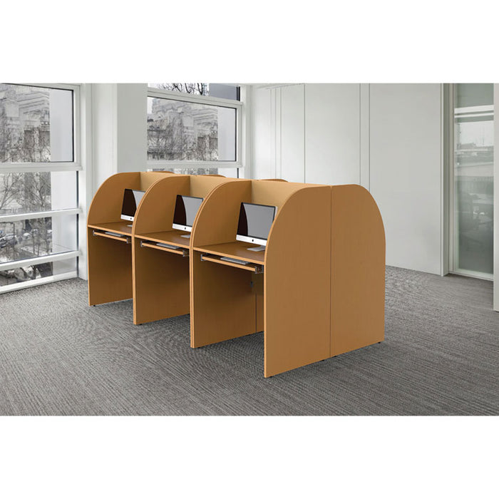 Study Carrell, 23.5w x 33d x 48.25h, Maple