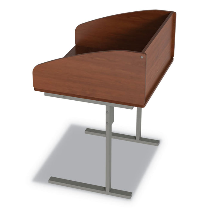 Study Carrell Starter Unit, 2-Leg, 31.25 x 23.5 x 45.25, Cherry