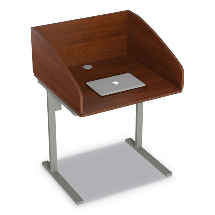 Study Carrell Starter Unit, 2-Leg, 31.25 x 23.5 x 45.25, Cherry