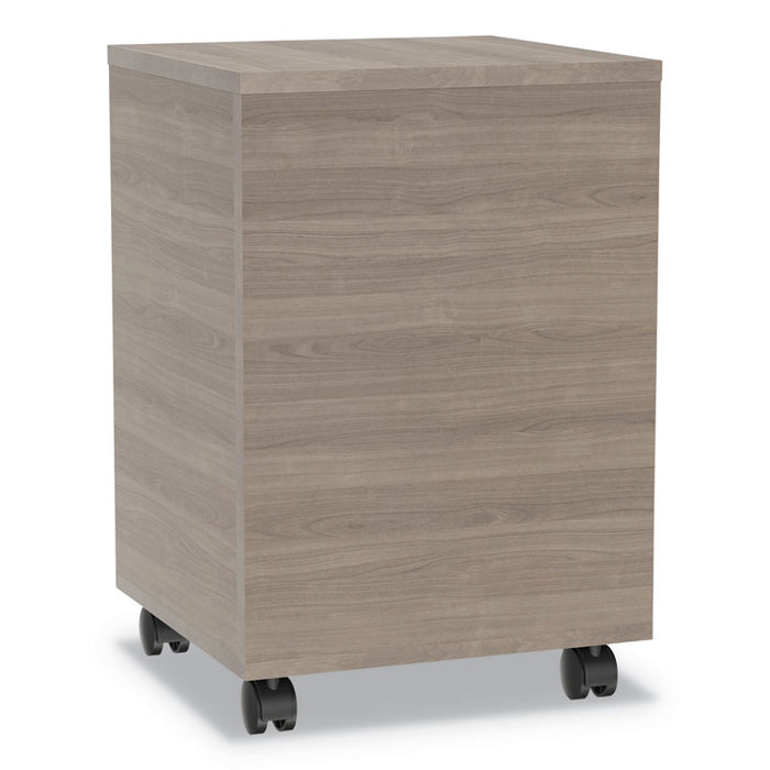 Urban Mobile File Pedestal, Left or Right, 2-Drawers: Box/File, Legal/A4, Natural Walnut, 16" x 15.25" x 23.75"