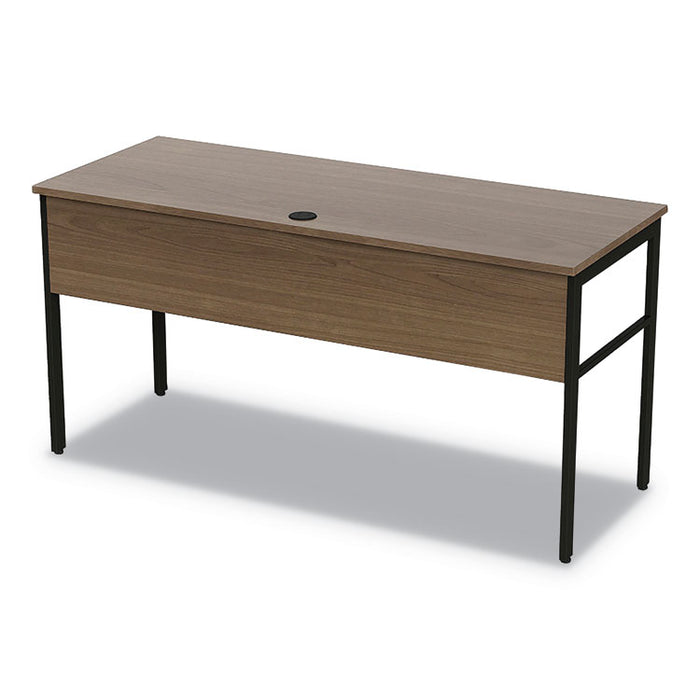 Urban Desk Workstation, 59w x 23.75d x 29.5h, Natural Walnut