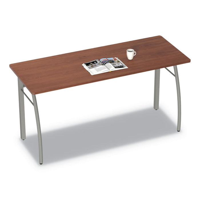 Trento Line Rectangular Desk, 59.13" x 23.63" x 29.5", Cherry