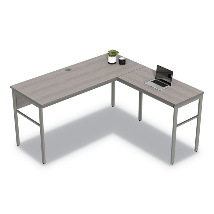 Urban Series L- Shaped Desk, 59" x 59" x 29.5", Ash