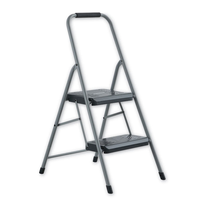 Black and Decker Steel Step Stool, 2-Step, 200 lb Capacity, Gray