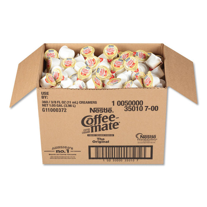 Liquid Coffee Creamer, Original, 0.38 oz Mini Cups, 360/Carton