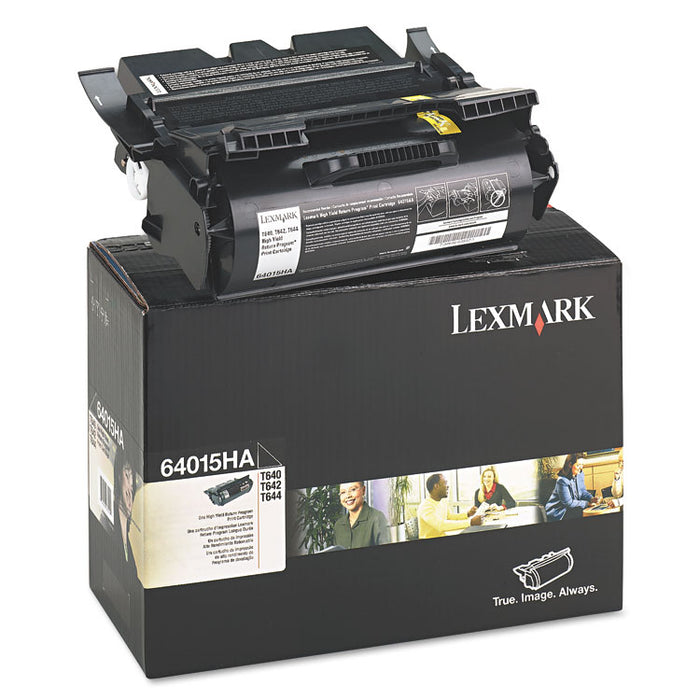 64015HA Return Program High-Yield Toner, 21000 Page-Yield, Black