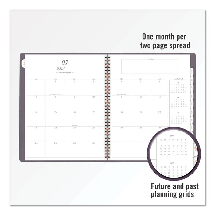 Workstyle Academic Planner, 11 x 8 1/2, Gray, 2019-2020