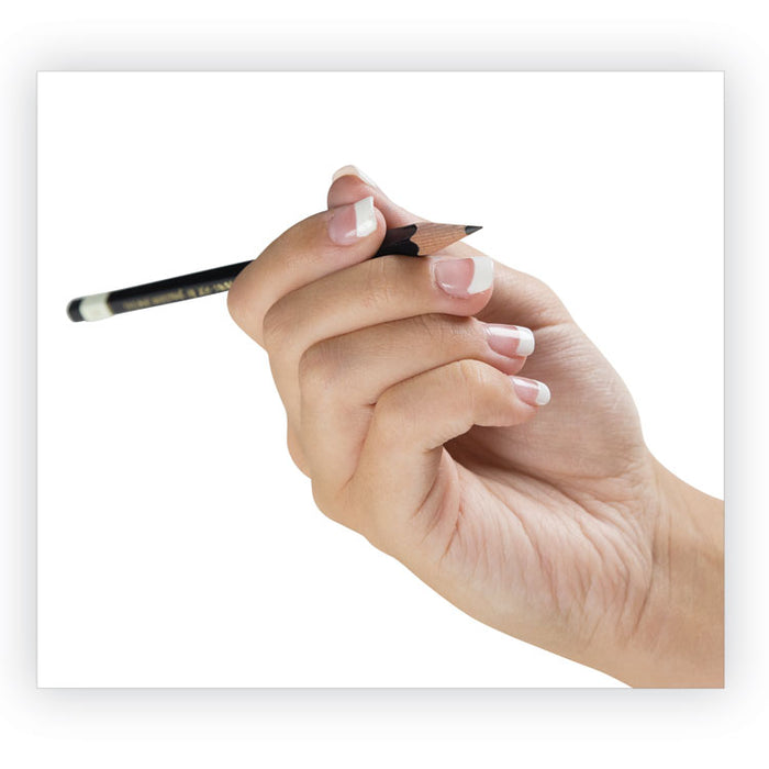 Drawing Pencil Set, 2 mm, Assorted Lead Hardness Ratings, Black Lead, Black Barrel, 3/Pack