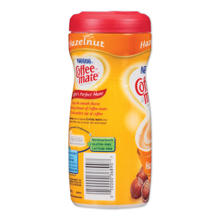 Non-Dairy Powdered Creamer, Hazelnut, 15 oz Canister, 12/Carton