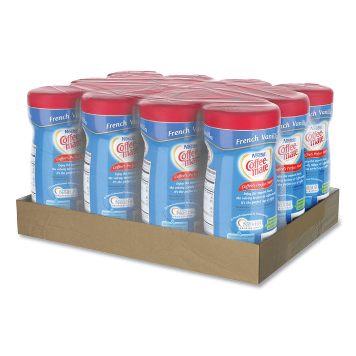 Non-Dairy Powdered Creamer, French Vanilla, 15 oz Canister, 12/Carton