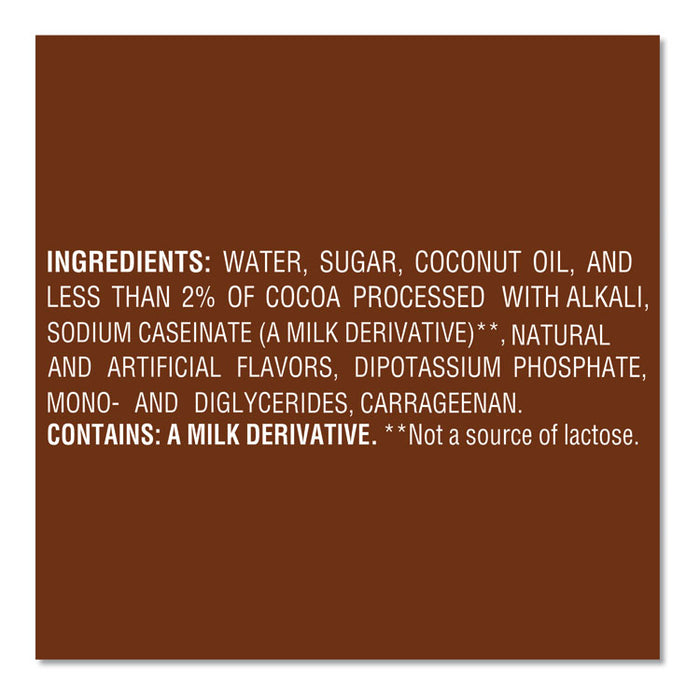 Liquid Coffee Creamer, Cafe Mocha, 0.38 oz Mini Cups, 50/Box, 4 Boxes/Carton, 200 Total/Carton