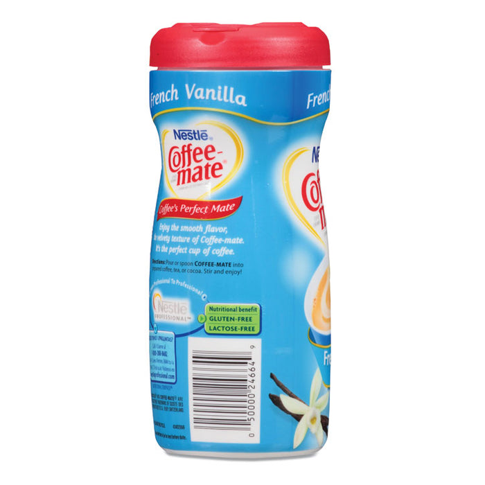 Non-Dairy Powdered Creamer, French Vanilla, 15 oz Canister, 12/Carton