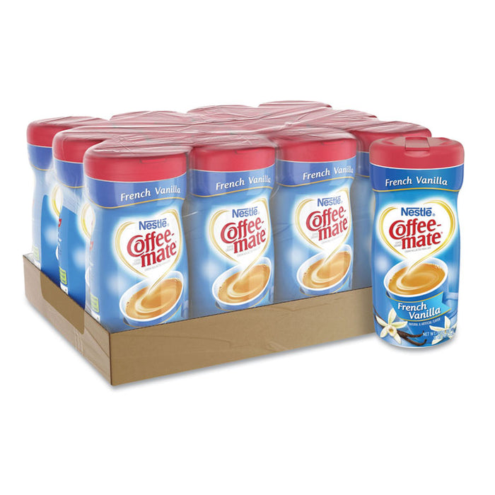 Non-Dairy Powdered Creamer, French Vanilla, 15 oz Canister, 12/Carton