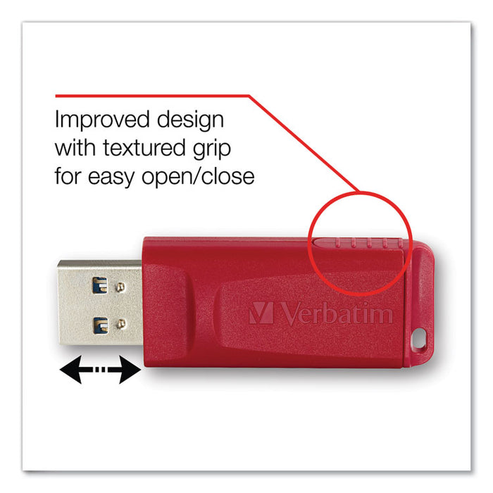 Store 'n' Go USB Flash Drive, 32 GB, Red