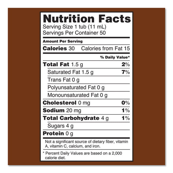 Liquid Coffee Creamer, Salted Caramel Chocolate, 0.38 oz Mini Cups, 50/Box