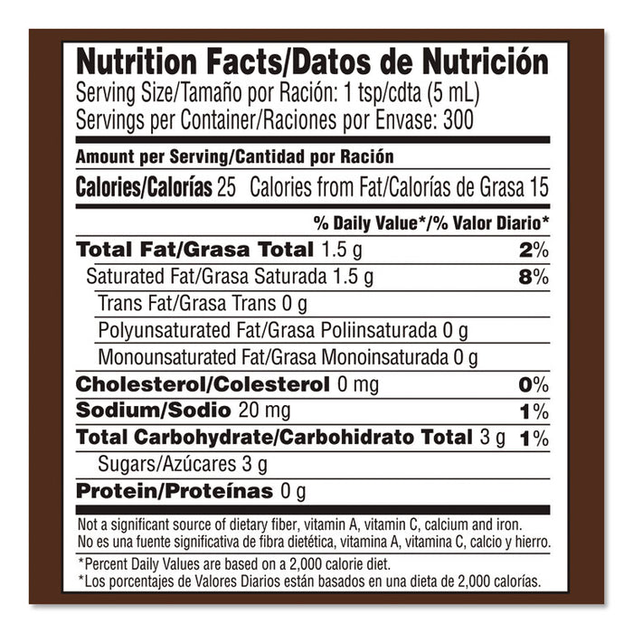 Liquid Creamer Pump Bottle, Salted Caramel Chocolate, 1.5 Liter