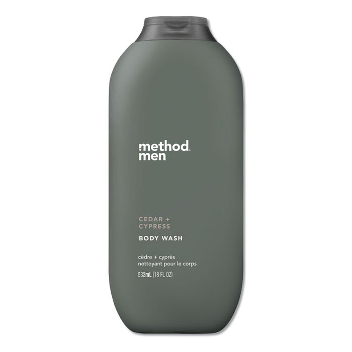 Mens Body Wash, 18 oz, Cedar and Cyprus, 6/Carton