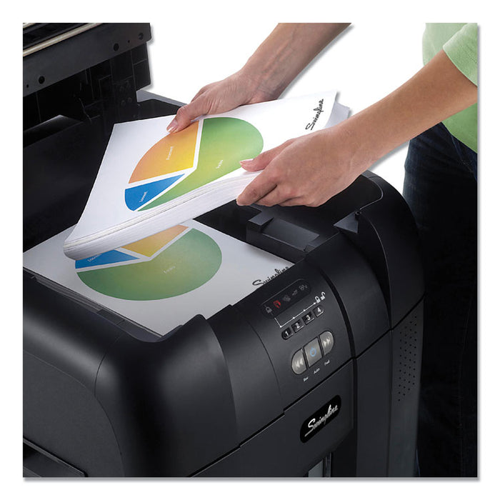 Stack-and-Shred 300XL Auto Feed Super Cross-Cut Shredder Value Pack, 300 Auto/8 Manual Sheet Capacity