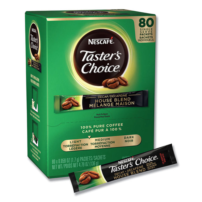 Taster's Choice Stick Pack, Decaf, 0.06oz, 80/Box