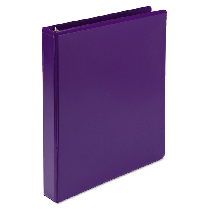 Earthâs Choice Biobased Durable Fashion View Binder, 3 Rings, 1" Capacity, 11 x 8.5, Purple, 2/Pack