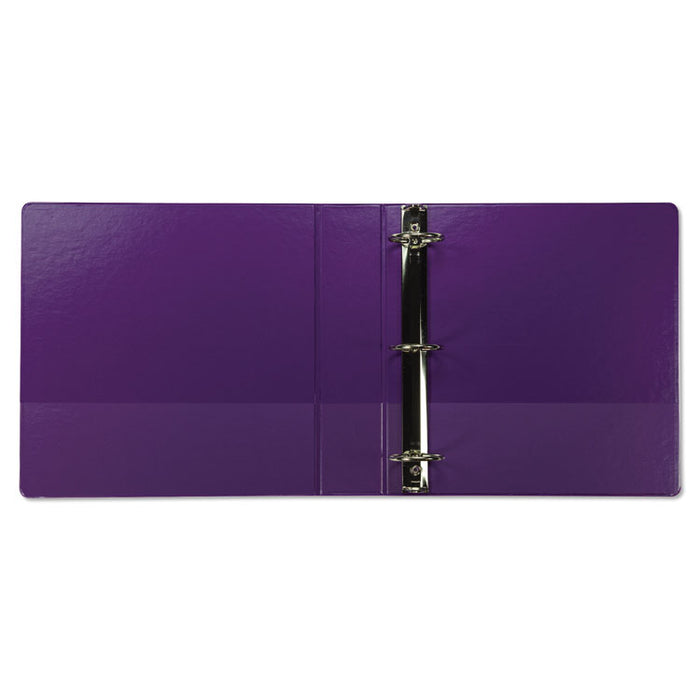 Earthâs Choice Biobased Durable Fashion View Binder, 3 Rings, 2" Capacity, 11 x 8.5, Purple, 2/Pack