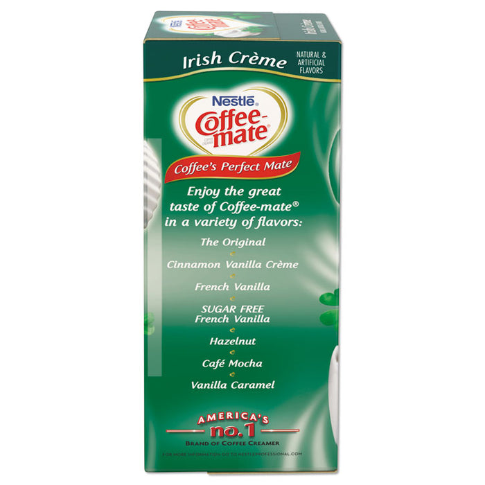 Liquid Coffee Creamer, Irish Creme, 0.38 oz Mini Cups, 50/Box, 4 Boxes/Carton, 200 Total/Carton