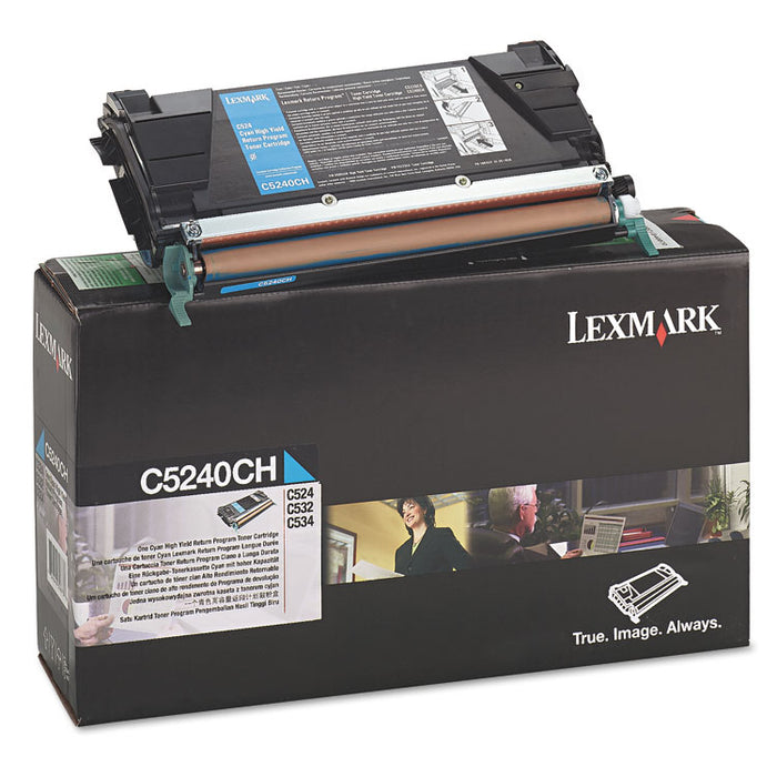 C5240CH Return Program High-Yield Toner, 5,000 Page-Yield, Cyan