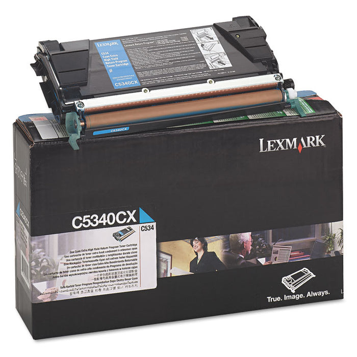 C5340CX Return Program Extra High-Yield Toner, 7,000 Page-Yield, Cyan