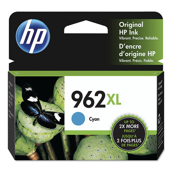 HP 962XL, (3JA00AN) High Yield Cyan Original Ink Cartridge