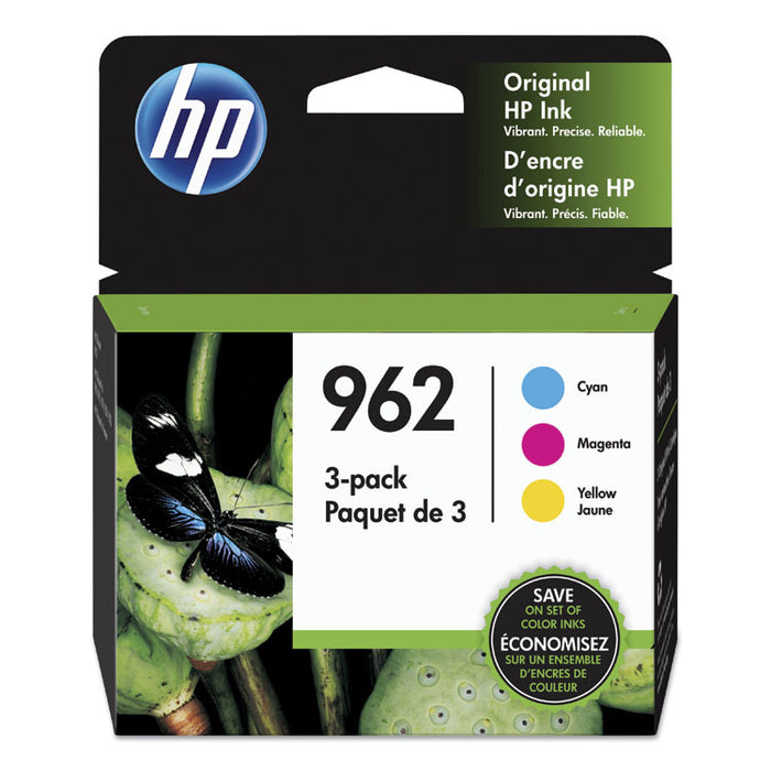 HP 962, (3YP00AN) 3-pack Cyan/Magenta/Yellow Original Ink Cartridge