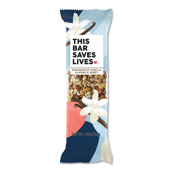 Snackbars, Madagascar Vanilla and Almond and Honey, 1.4 oz, 12/Box
