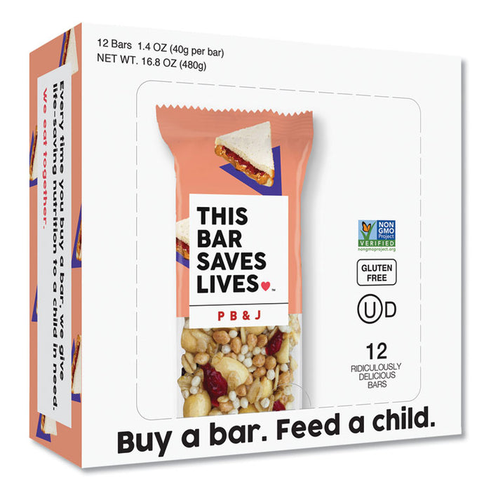 Snackbars, PBandJ, 1.4 oz, 12/Box
