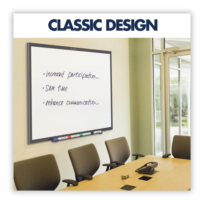 Classic Series Nano-Clean Dry Erase Board, 36 x 24, Black Aluminum Frame