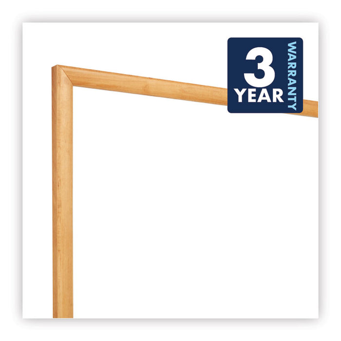 Classic Series Total Erase Dry Erase Board, 72 x 48, Oak Finish Frame