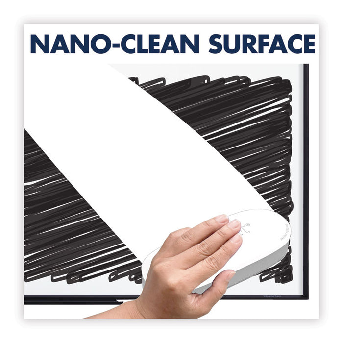Classic Series Nano-Clean Dry Erase Board, 96 x 48, Black Aluminum Frame