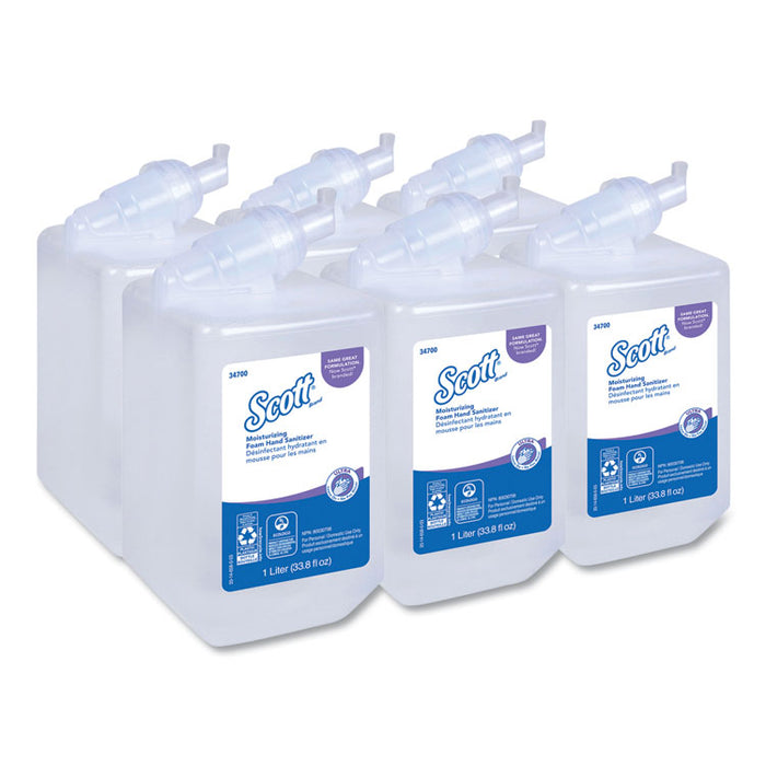 Control Super Moisturizing Foam Hand Sanitizer, 1,000 mL Refill, Unscented, 6/Carton