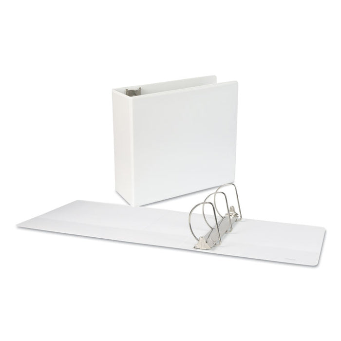 Slant D-Ring View Binder, 3 Rings, 5" Capacity, 11 x 8.5, White