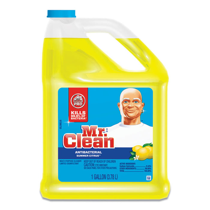 Multi-Surface Antibacterial Cleaner, Summer Citrus, 1 gal Bottle, 4/Carton