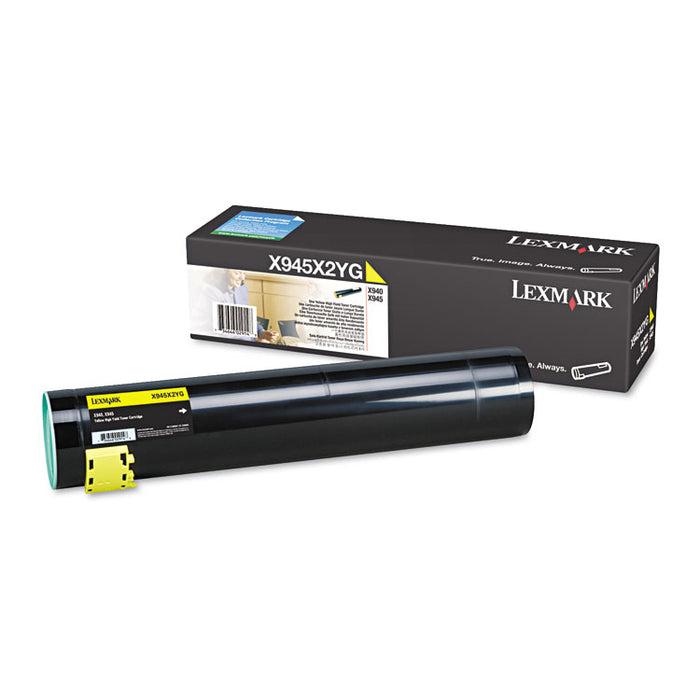 X945X2YG High-Yield Toner, 22000 Page-Yield, Yellow