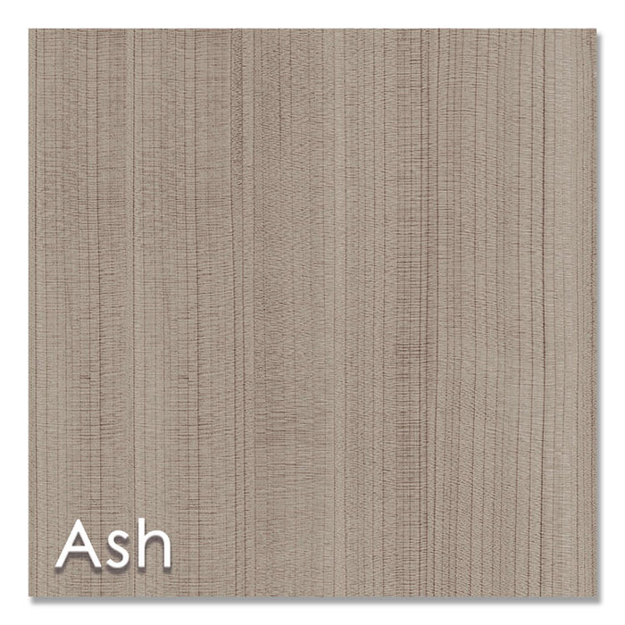 Urban 36" Credenza, Bottom Pedestal, 35.25w x 15.25d x 23.75h, Ash