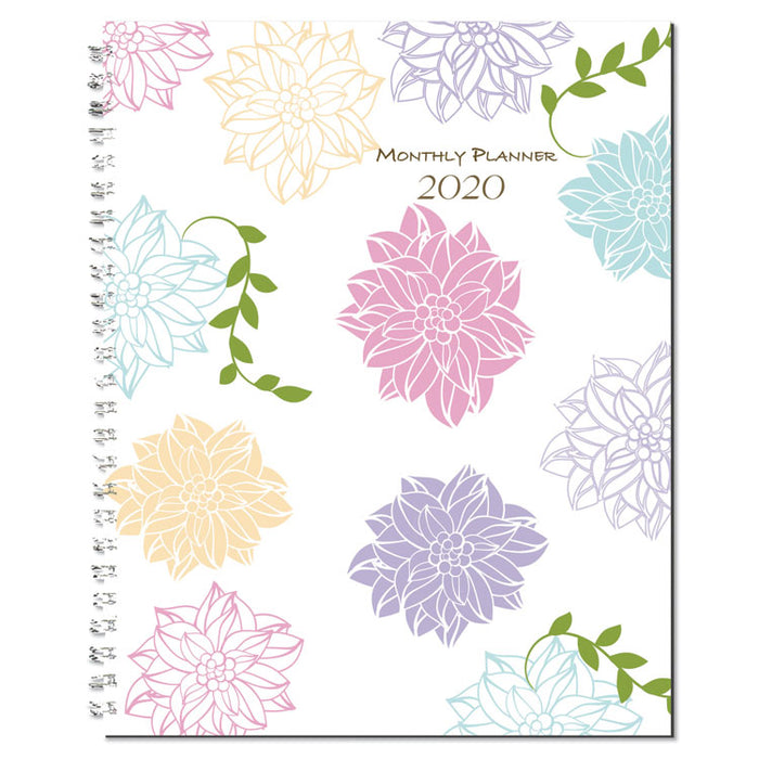 Whimsical Floral Monthly Planners, 11 x 8 1/2, 2020