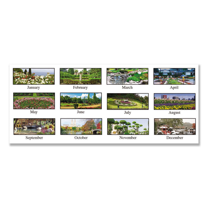 Recycled Garden Photos Desk Tent Monthly Calendar, 8 1/2 x 4 1/2, 2020