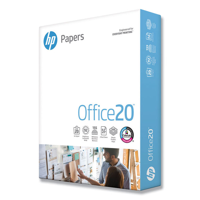 Office20 Paper, 92 Bright, 20lb, 8.5 x 11, White, 2, 500/Carton