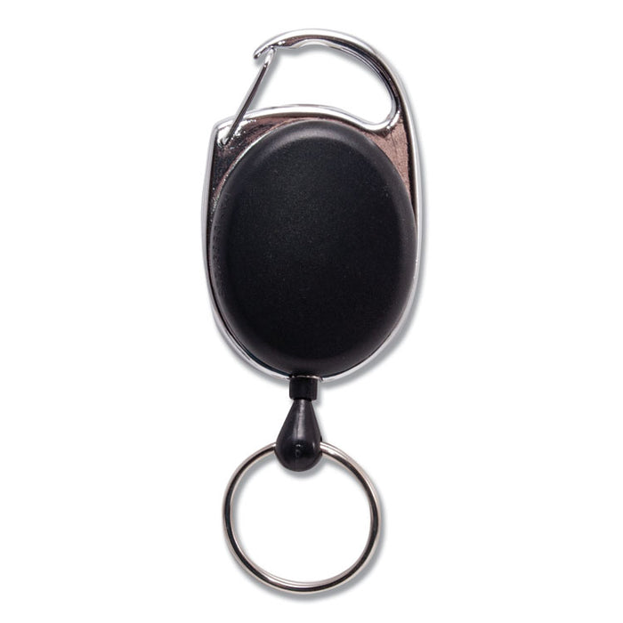 Reel with LED Light, 24", Black, 12/Pack