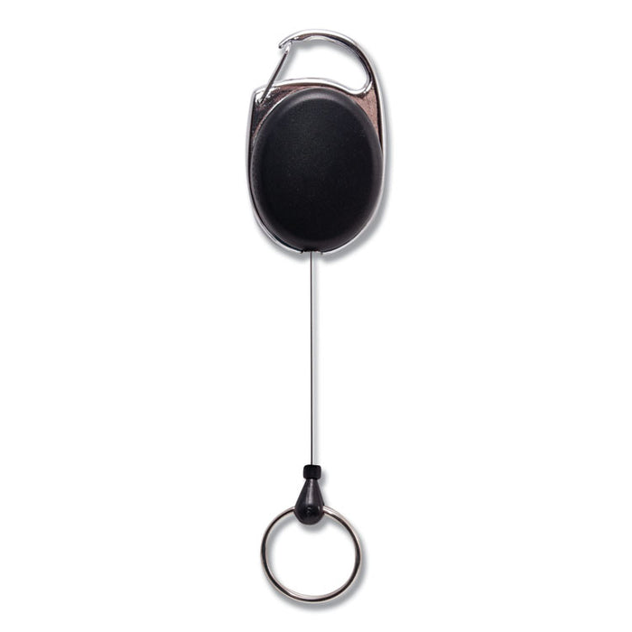 Reel with LED Light, 24", Black, 12/Pack