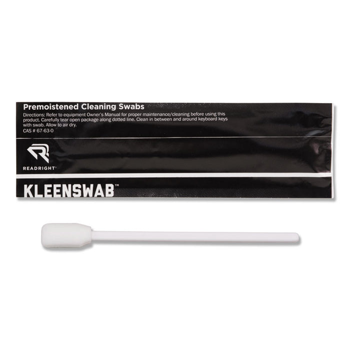 KleenSwabs Printer Cleaner Swabs, 25/Box