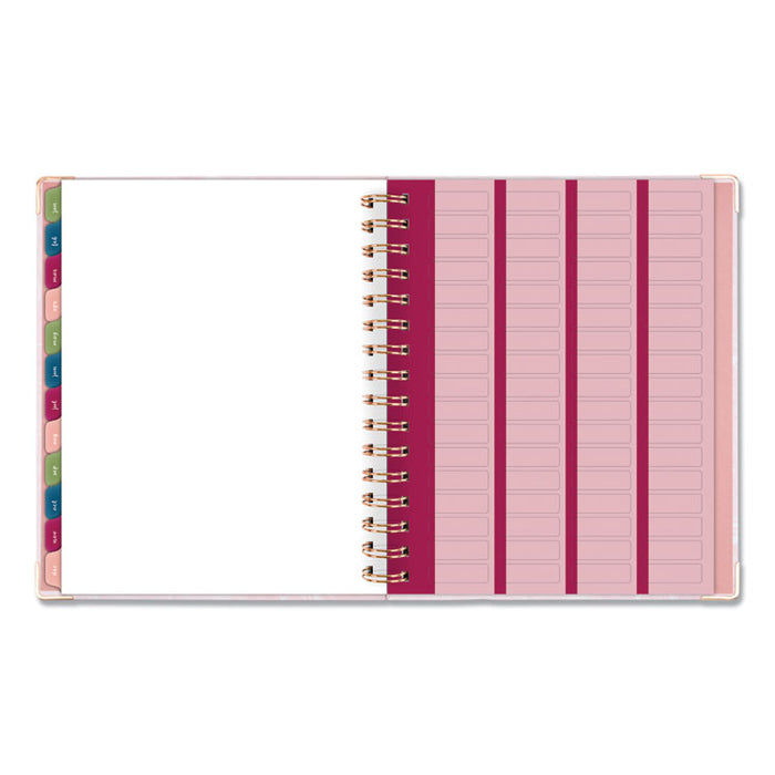 Harmony Weekly/Monthly Hardcover Planner, 9 x 7, Pink Marble, 2020-2021