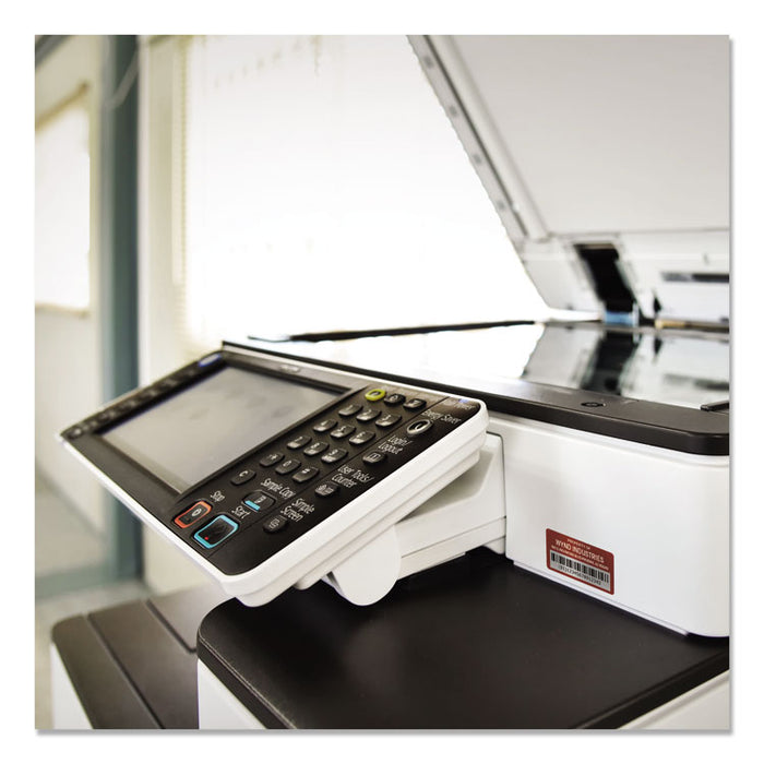 PermaTrack Tamper-Evident Asset Tag Labels, Laser Printers, 0.75 x 1.5, White, 40/Sheet, 8 Sheets/Pack